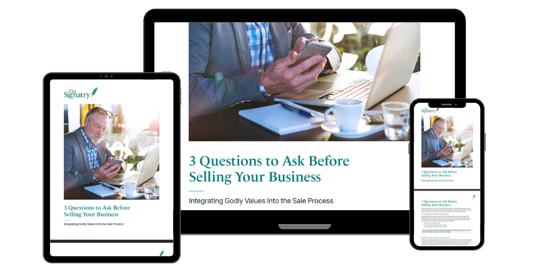 Three Questions to Ask Before Selling Your Business